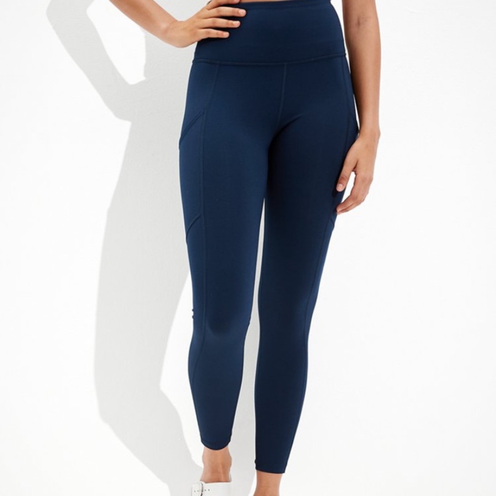 American Eagle The Everything Pocket Highest Waist Navy Legging